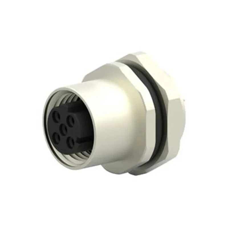 TE Connectivity Circular Connector, 5 Contacts, Front Mount, M12 Socket, Female, IP67, Nylon Housing, 60V T4133012051-000