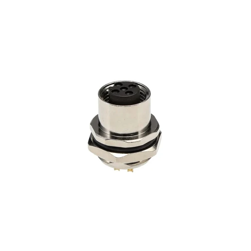TE Connectivity Industrial Circular Connector 5 Contacts, Front Mount, M12 Socket Female, IP67, Nylon T4133412051-000