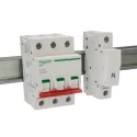 Schneider Electric 3-Pole DIN Rail Isolator Switch 125A, IP20 Protection, Screw Terminal SEA91253N