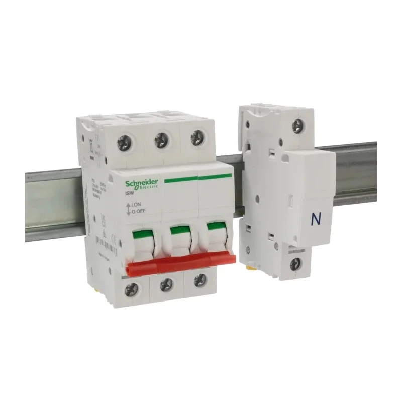 Schneider Electric 3-Pole DIN Rail Isolator Switch 125A, IP20 Protection, Screw Terminal SEA91253N