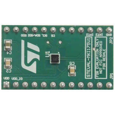 STMicroelectronics 3-Axis Accelerometer Adapter Board for DIP24 Socket STEVAL-MKI175V1