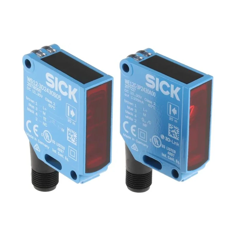 SICK Through Beam Photoelectric Sensor Block 0 to 20 m Detection Range PNP Output IP66 IP67 IP69K WSE12C-3P2430A00