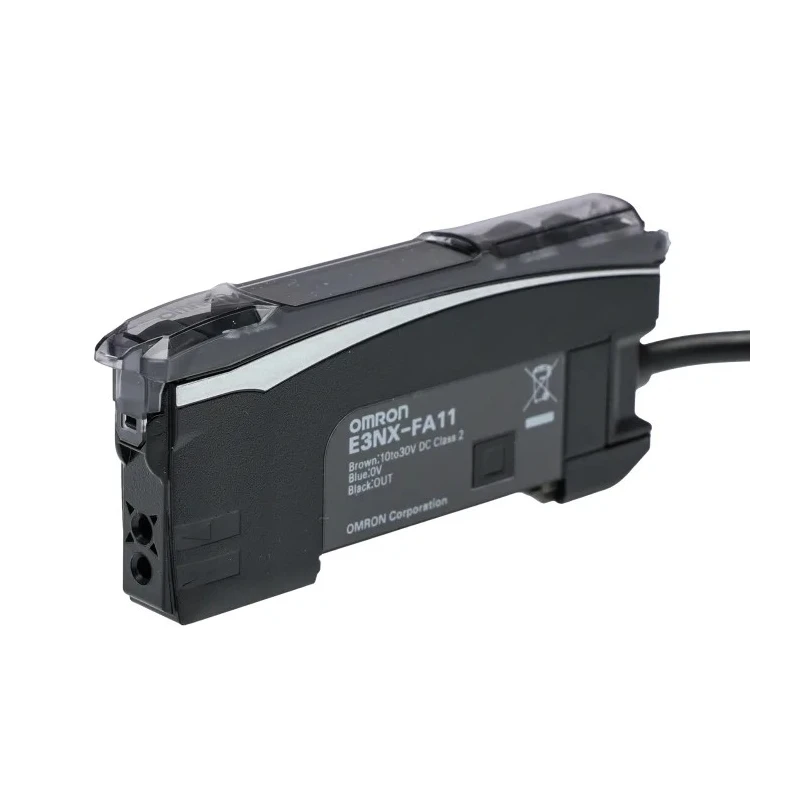 Omron Plastic Fibre Optic Sensor with NPN Output 1020mW Power Consumption EtherCAT Interface 30V DC Supply E3NX-FA11 2M