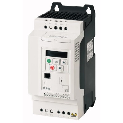 Eaton 1.5 kW 3 Phase Flange Mount Inverter Drive DC1 Series 400V ac 6.15 A 185749 DC1-344D1FB-A20CE1