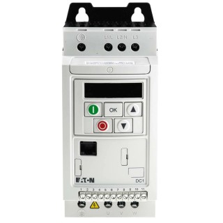 Eaton Inverter Drive, 750 W, 3 Phase, DC1 Series 400V AC 3.3 A Vector Control 185743 DC1-342D2FN-A20CE1