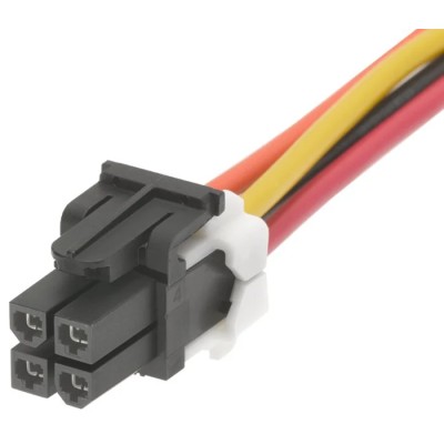 Molex 4 Way Female Mini-Fit TPA2 Wire to Board Cable 1 m, Nylon Jacket, 600V AC TPA2