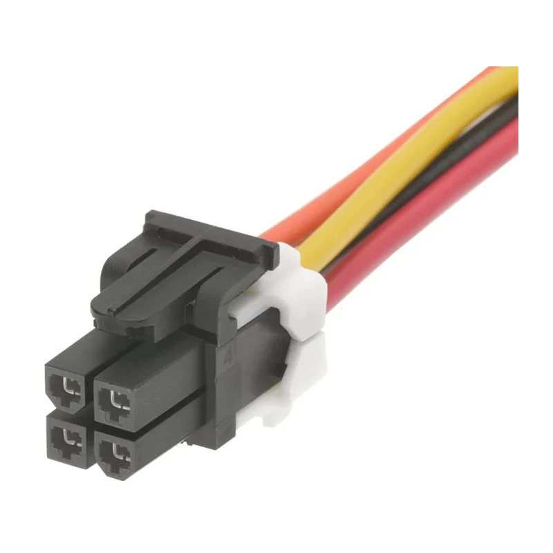 Molex 4 Way Female Mini-Fit TPA2 Wire to Board Cable 1 m, Nylon Jacket, 600V AC TPA2