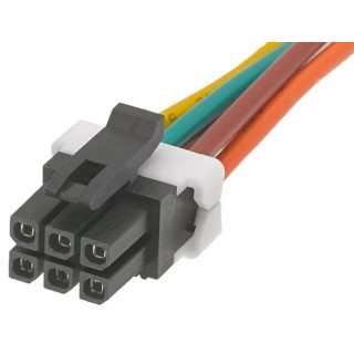 Molex Wire to Board Cable 6 Way Female Micro-Fit TPA Connector, 150 mm Length 600V 45132-0601