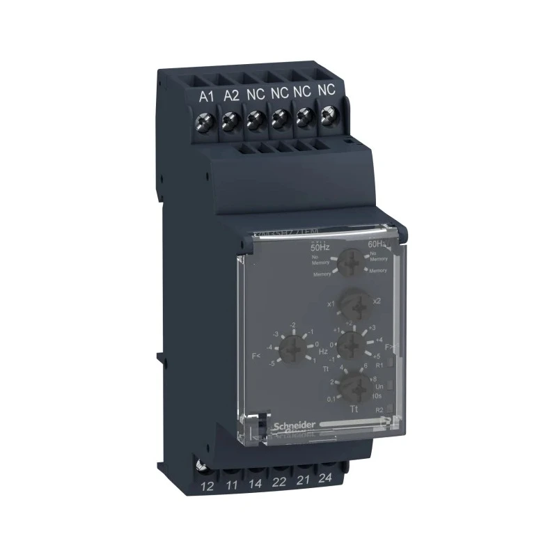 Schneider Electric Monitoring Relay DPDT Contact Configuration, DIN Rail Mount Type, Time Delay 0.1 to 10 s RM35HZ21FM
