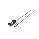 ifm electronic PT100 RTD Sensor Stainless Steel Probe, 6 mm Diameter, 100 mm Length, 600°C Max 