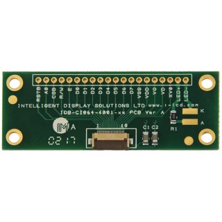 Intelligent Display Solutions Breakout Board for CI064-4001-xx 2x16 Alphanumeric LCD Display IDB-CI064-4001-XX-02