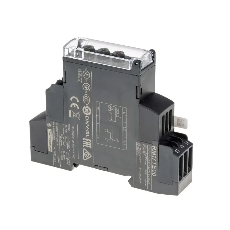 Schneider Electric Monitoring Relay 3 Phase SPDT DIN Rail Mount 480V AC RM17TE00