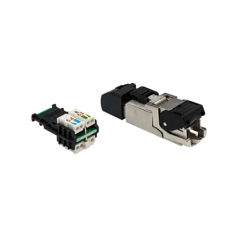 Molex 130047 Series RJ45 Connector Male Cable Mount Cat5e Cat6a Shielded Straight 1 Port 8 Way RJ45