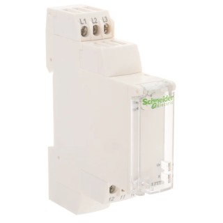 Schneider Electric Monitoring Relay, 3 Phase, SPDT Contact, DIN Rail Mount, 528V AC, 5A Contact Current, Model RM17TT00