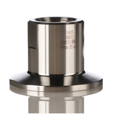 ifm electronic Clamp Adapter 1.5 in Diameter, Height 34mm, DIN 32676 ISO 2852 FDA Standards E33401