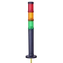 AUER Signal modulCOMPACT30 Series Amber, Green, Red Signal Tower, 3 Lights, 24V ac/dc Base Mount 