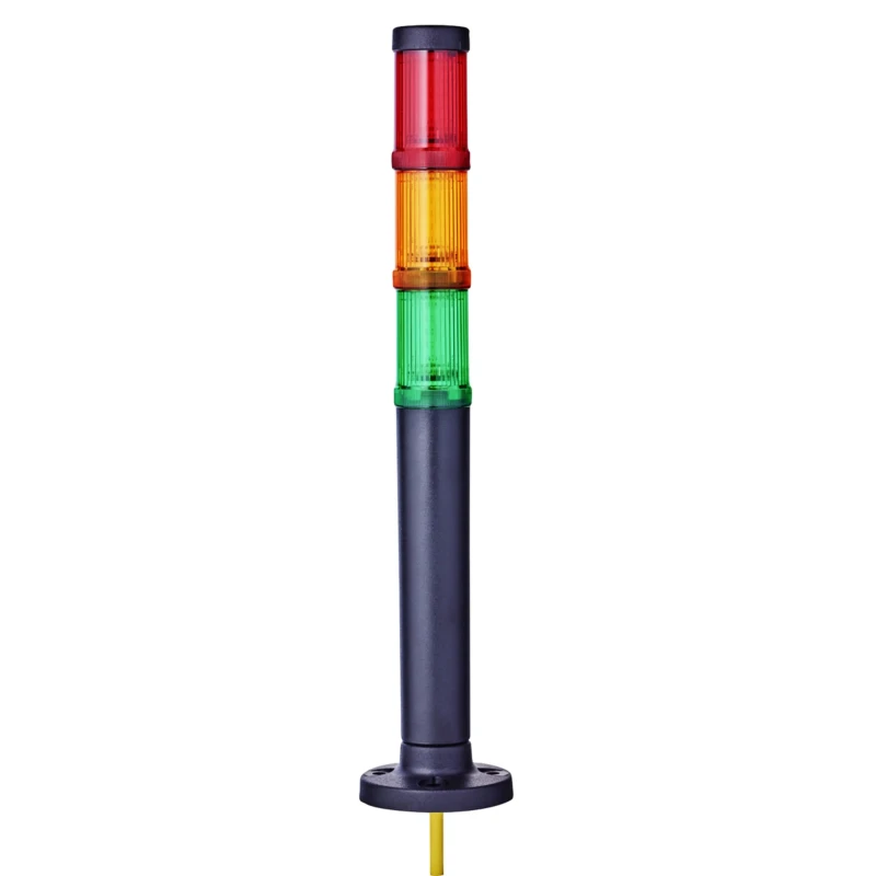 AUER Signal modulCOMPACT30 Series Amber, Green, Red Signal Tower, 3 Lights, 24V ac/dc Base Mount 