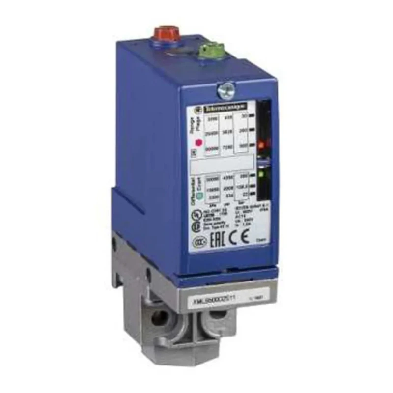 Telemecanique Sensors XMLB Series Pressure Switch 0 bar to 10 bar, Zinc Alloy Housing, Panel Mount, Model XMLB010C2S11