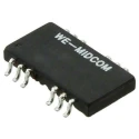 Wurth Elektronik Surface LAN Ethernet Transformer, 1 Output, 350μH Inductance, 12.7 mm Length, 8.6 mm Width, 2.16 749020100