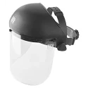 Catu Clear Polycarbonate Face Shield with Brow Guard, Resistant to High Speed Particles, Electric Arc Resistant MO-286