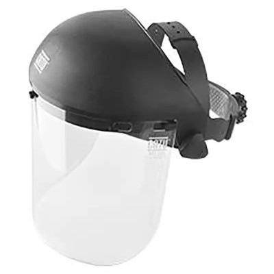 Catu Clear Polycarbonate Face Shield with Brow Guard, Resistant to High Speed Particles, Electric Arc Resistant MO-286