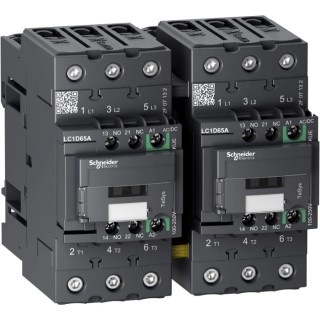 Schneider Electric Reversing Contactor 230V AC Coil, 3-Pole, 65 A, 30 kW 250V, 3 NO, 690V AC LC2D