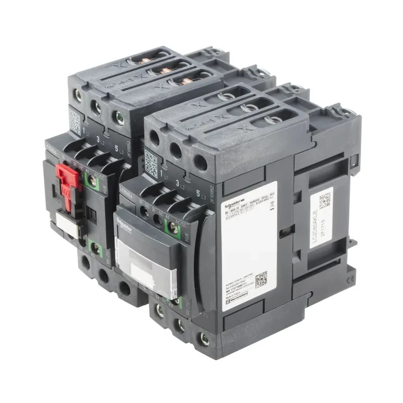 Schneider Electric Reversing Contactor 230V AC Coil, 3-Pole, 65 A, 30 kW 250V, 3 NO, 690V AC LC2D