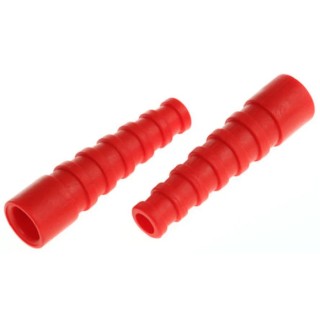 MH Connectors RG Strain Relief Boot BNC Boot Hermaphroditic Material Polypropylene Red for use with RG58 BNC RG58SRB-R