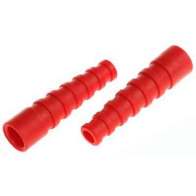 MH Connectors RG Strain Relief Boot BNC Boot Hermaphroditic Material Polypropylene Red for use with RG58 BNC RG58SRB-R