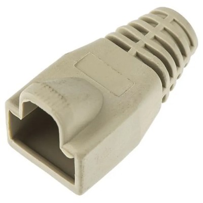 MH Connectors RJ45 Connector Boot Grey Polypropylene RJ45SRB Series RJ45SRB-RET-DG