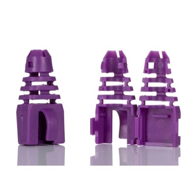 MH Connectors RJ45 Connector Boot, Retrofit, Polypropylene, Purple RJ45SRB-RET-P