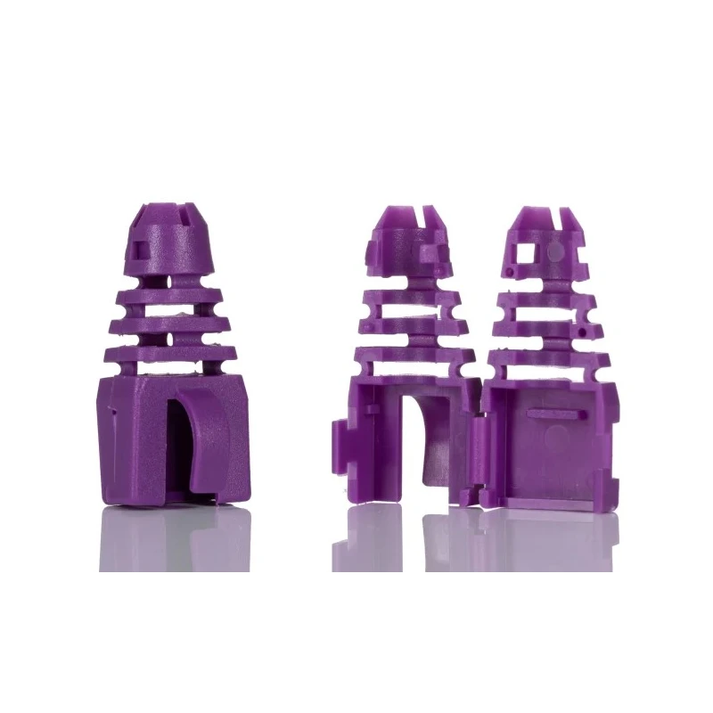 MH Connectors RJ45 Connector Boot, Retrofit, Polypropylene, Purple RJ45SRB-RET-P