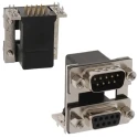 Norcomp D-Sub Connector Right Angle PCB Mount 9 Contacts Female to Male 1kV Voltage 5A Current 189-009-413R571