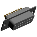 Norcomp SEAL-D 15 Way Straight Cable D-Sub Connector Female 2.769 mm Pitch 500V 5A 772-E15-203R001
