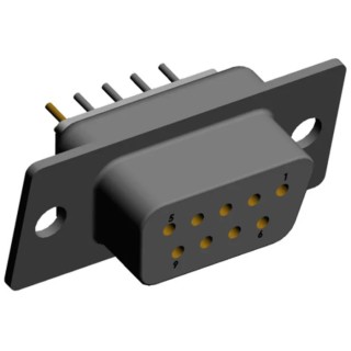 Norcomp 9 Way Straight 2.769 mm Pitch Through Hole D-Sub Connector Female 772-E09-213R001