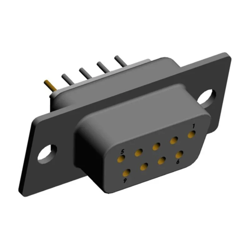 Norcomp 9 Way Straight 2.769 mm Pitch Through Hole D-Sub Connector Female 772-E09-213R001