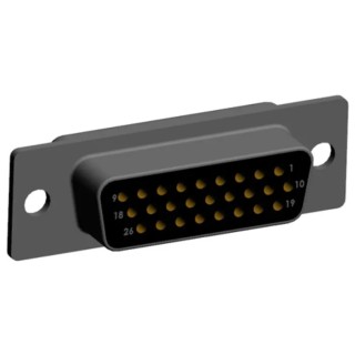 Norcomp 26 Way Straight Plug-in D-Sub Connector Female 2.286 mm Pitch 5A 1kV Steel Housing 780-M26-213R001