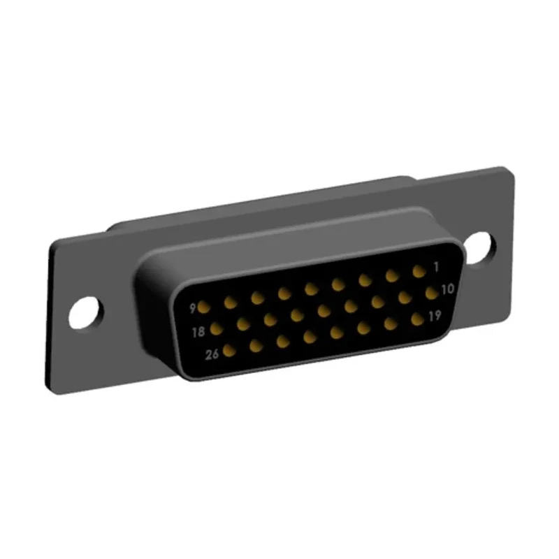 Norcomp 26 Way Straight Plug-in D-Sub Connector Female 2.286 mm Pitch 5A 1kV Steel Housing 780-M26-213R001