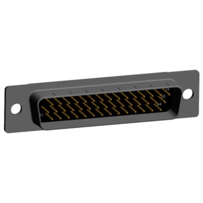 Norcomp 44 Way Straight 2.286 mm Pitch Plug-in D-Sub Connector Male 780-M44-113R001