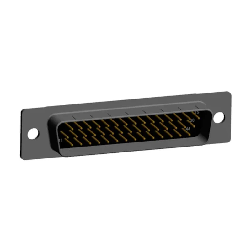 Norcomp 44 Way Straight 2.286 mm Pitch Plug-in D-Sub Connector Male 780-M44-113R001