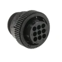 TE Connectivity Circular Connector 9 Contacts Cable Mount Socket Female, Standard Size, 13A, 600V, Threaded Mating 182645-1