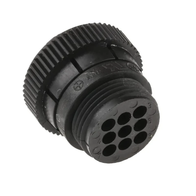 TE Connectivity Circular Connector 9 Contacts Cable Mount Socket Female, Standard Size, 13A, 600V, Threaded Mating 182645-1