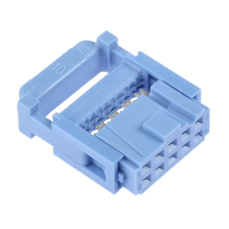 TE Connectivity 10-Way IDC Connector Female for Cable, 2 Row, 250V, 1A, Gold over Nickel Plating 1658527-4
