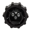 TE Connectivity Circular Connector 4 Contacts In-Line Standard Connector Plug Male 600V 13A Thermoplastic Housing 182651-1