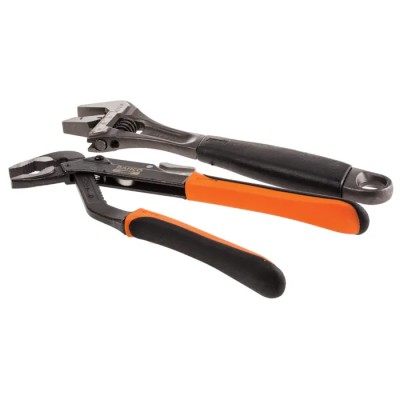 Bahco 2-Piece Assortment Plier Set, Adjustable Wrench and Water Pump Pliers, 300mm Overall Length 9873