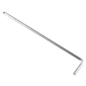 Wiha L Metric Hex Key, Hex size 3 mm, Chrome Vanadium Steel, Long Arm, Chrome Plated Finish 20549