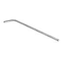 Wiha L Metric Hex Key, Hex Size 4 mm, Chrome Vanadium Steel, Long Arm, Chrome Plated Finish 20550