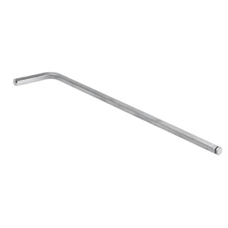 Wiha L Metric Hex Key, Hex Size 4 mm, Chrome Vanadium Steel, Long Arm, Chrome Plated Finish 20550