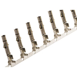 TE Connectivity Universal MATE-N-LOK Series Female Crimp Terminal 20 AWG Min, 14 AWG Max, Brass Contact, Tin Plating 926882-1