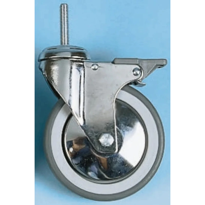 Tente Medium Duty Swivel Castor with 150 mm Rubber Wheel, 100 kg Load Capacity, Precision Ball Bearing 2477PJX150P30CHC10X90